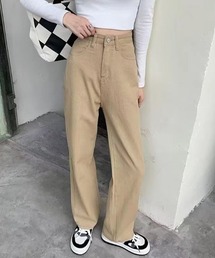 カラーストレートデニムパンツ