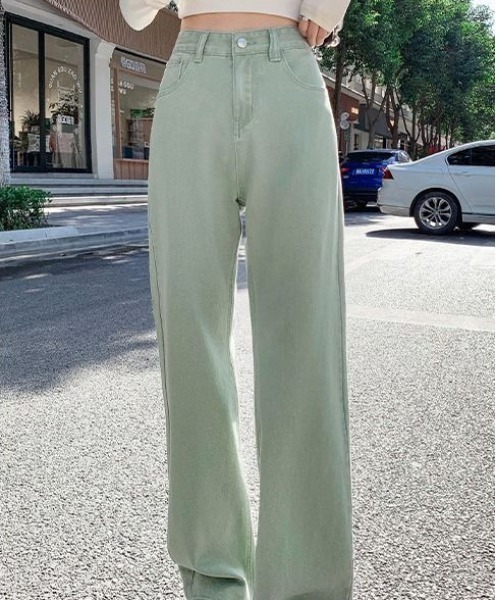 gossip！ロサンゼルス（ゴシップロサンゼルス）の「カラーストレートデニムパンツ（デニムパンツ・レディース・ベージュ/ライトグリーン/ピンク/イエロー・M/L）」の11枚目の写真