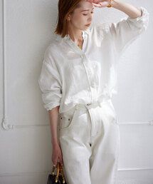 SLOBE IENA | 《追加》European Linen レギュラーシャツ(シャツ/ブラウス)