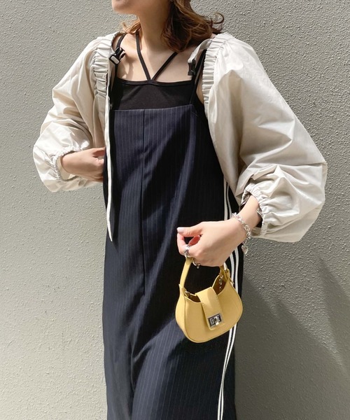 archives(アルシーヴ)の「【LIMITED】MULCHWAY BOLERO×CAMISOLE ONEPIECE(ワンピース・レディース・ブラック/オフホワイト/ネイビー・MEDIUM)」の2枚目の写真