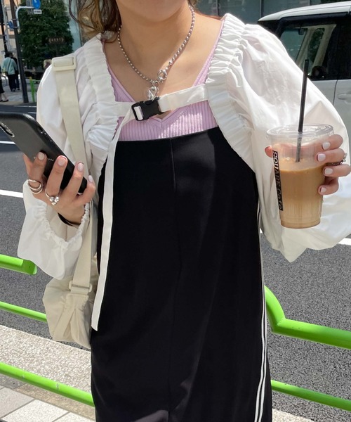 archives(アルシーヴ)の「【LIMITED】MULCHWAY BOLERO×CAMISOLE ONEPIECE(ワンピース・レディース・ブラック/オフホワイト/ネイビー・MEDIUM)」の12枚目の写真