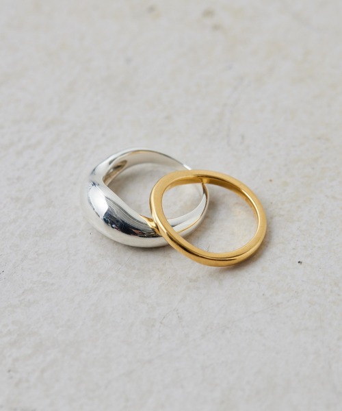 Whim Gazette（ウィムガゼット）の「【Hoaw.】カーブ2セットリング（リング・レディース・シルバー・11号）」の3枚目の写真