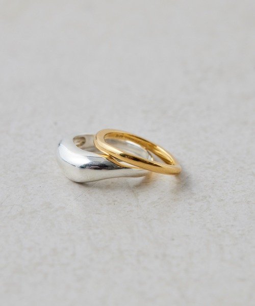 Whim Gazette（ウィムガゼット）の「【Hoaw.】カーブ2セットリング（リング・レディース・シルバー・11号）」の5枚目の写真