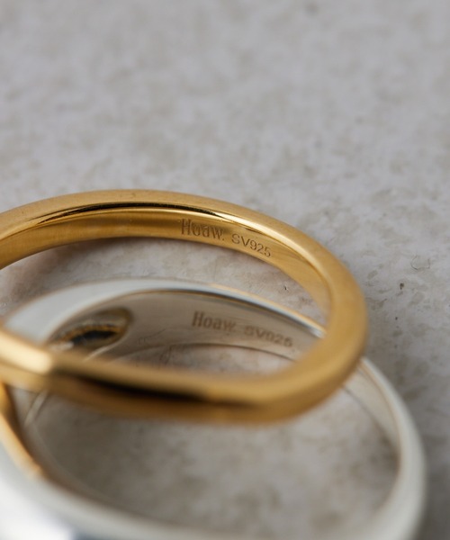 Whim Gazette（ウィムガゼット）の「【Hoaw.】カーブ2セットリング（リング・レディース・シルバー・11号）」の6枚目の写真