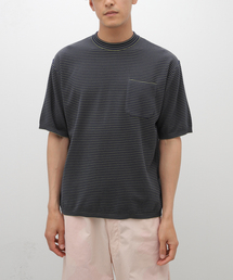 【KAPTAIN SUNSHINE / キャプテンサンシャイン】Crewneck Knit Border Po