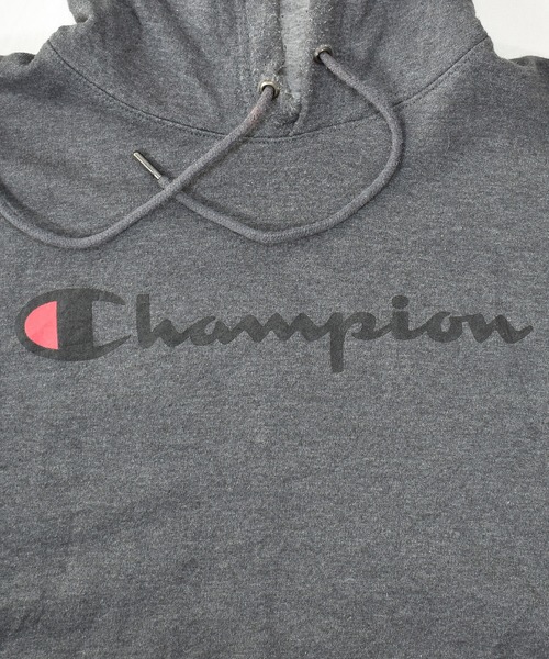 Champion(チャンピオン)の「【ヴィンテージ古着】Champion / チャンピオン ロゴプリント スウェットパーカー(パーカー・メンズ・グレー・LARGE)」の4枚目の写真
