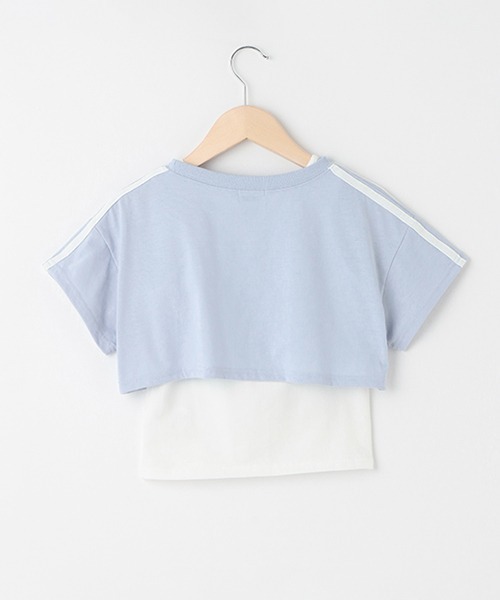 LOVETOXIC（ラブトキシック）の「【LTXC】速乾 ライン短TSET（Tシャツ/カットソー・キッズ・サックスブルー/オフホワイト/ブラック・L/S/M/SS）」の6枚目の写真