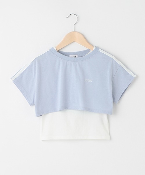 LOVETOXIC（ラブトキシック）の「【LTXC】速乾 ライン短TSET（Tシャツ/カットソー・キッズ・サックスブルー/オフホワイト/ブラック・L/S/M/SS）」の10枚目の写真
