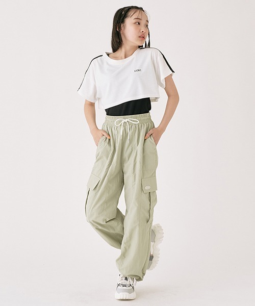 LOVETOXIC（ラブトキシック）の「【LTXC】速乾 ライン短TSET（Tシャツ/カットソー・キッズ・サックスブルー/オフホワイト/ブラック・L/S/M/SS）」の21枚目の写真