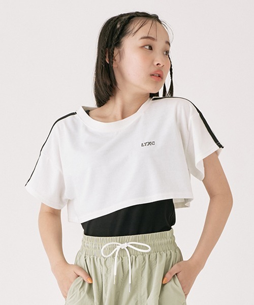LOVETOXIC（ラブトキシック）の「【LTXC】速乾 ライン短TSET（Tシャツ/カットソー・キッズ・サックスブルー/オフホワイト/ブラック・L/S/M/SS）」の20枚目の写真