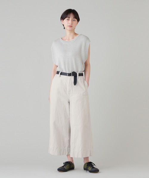 MHL.（エムエイチエル）の「ROUGH COTTON LINEN（ベスト・レディース・ホワイト系その他3/ブルー系その他4・2）」の3枚目の写真