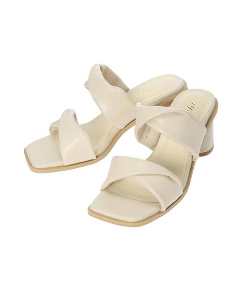 Te chichi（テチチ）の「ひねりパフィーサンダル（サンダル・レディース・ブラック/ブルー/オフホワイト・37/38）」の8枚目の写真