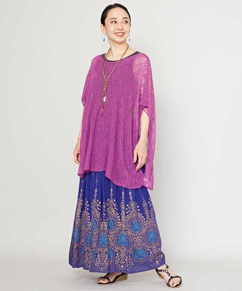 チャイハネ（チャイハネ）の「【チャイハネ】ヨウエンロングスカート（スカート・レディース・ブラック/ブルー/レッド/イエロー/グリーン/ピンク/ブラック系その他/ベージュ/ダークグリーン・FREE）」の11枚目の写真