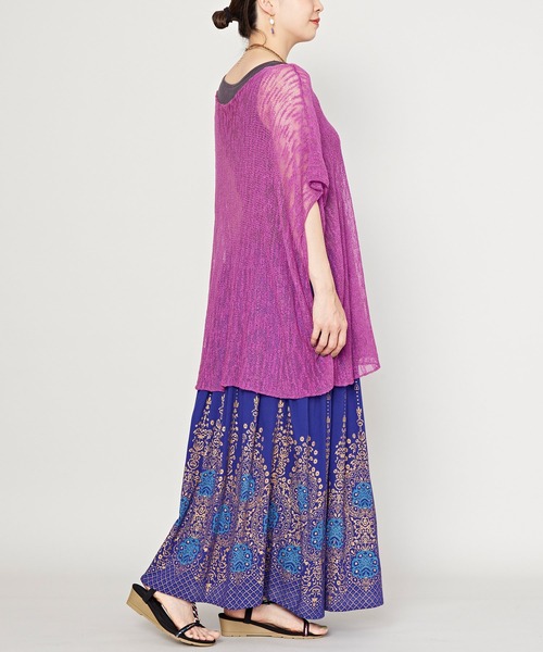 チャイハネ（チャイハネ）の「【チャイハネ】ヨウエンロングスカート（スカート・レディース・ブラック/ブルー/レッド/イエロー/グリーン/ピンク/ブラック系その他/ベージュ/ダークグリーン・FREE）」の12枚目の写真