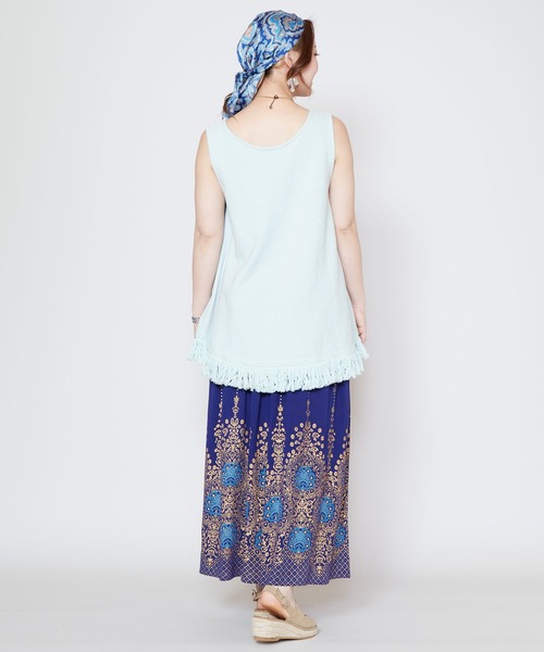 チャイハネ（チャイハネ）の「【チャイハネ】ヨウエンロングスカート（スカート・レディース・ブラック/ブルー/レッド/イエロー/グリーン/ピンク/ブラック系その他/ベージュ/ダークグリーン・FREE）」の16枚目の写真