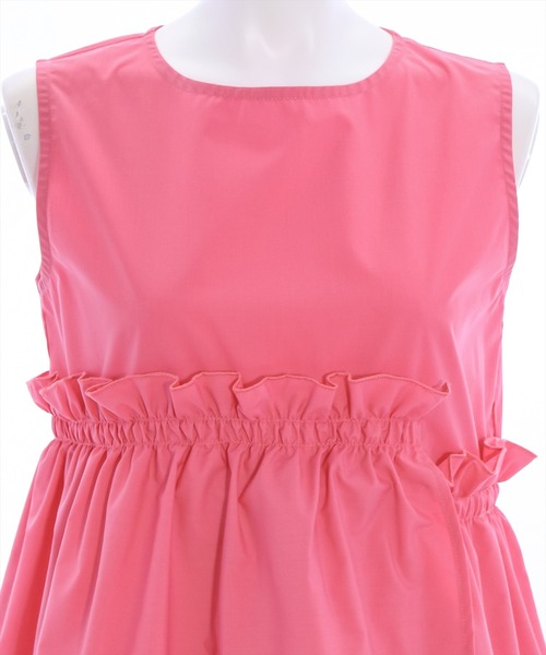 clear（クリア）の「アシンメトリーティアードノースリブラウス（シャツ/ブラウス・レディース・ブラック/ピンク/オフホワイト・F）」の9枚目の写真