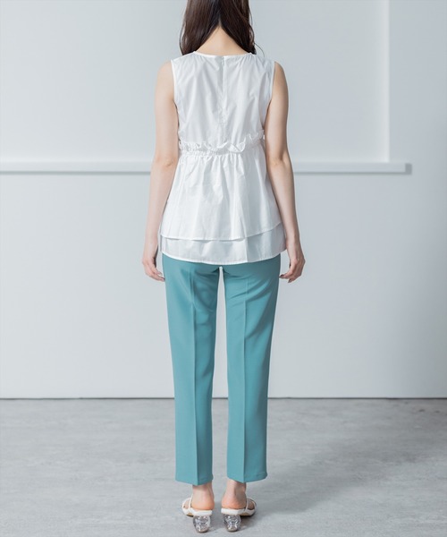 clear（クリア）の「アシンメトリーティアードノースリブラウス（シャツ/ブラウス・レディース・ブラック/ピンク/オフホワイト・F）」の13枚目の写真