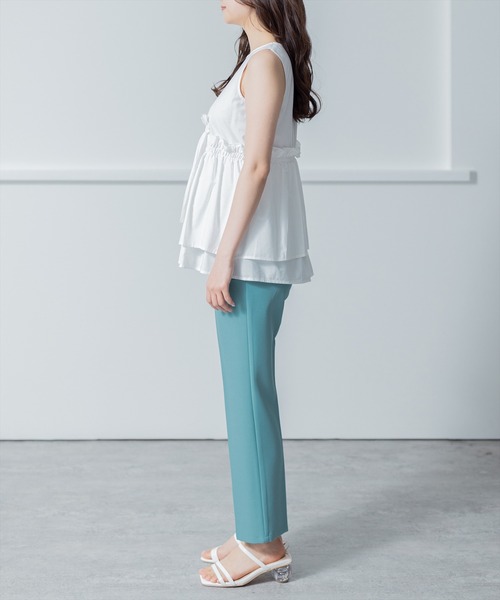 clear（クリア）の「アシンメトリーティアードノースリブラウス（シャツ/ブラウス・レディース・ブラック/ピンク/オフホワイト・F）」の12枚目の写真