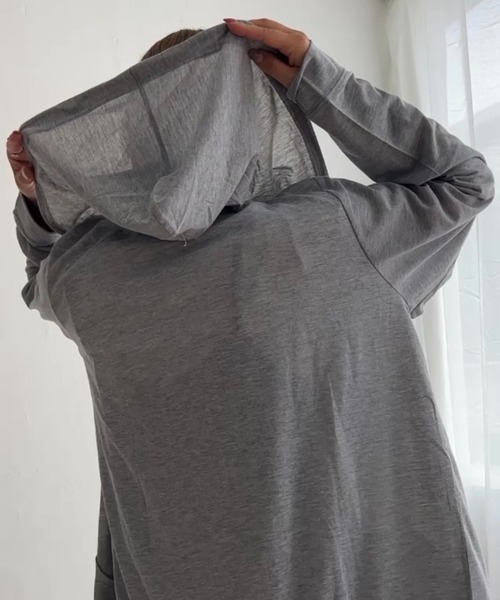 LBC（エルビーシー）の「UVパーカー M（パーカー・レディース・オリーブ/ライトグレー/ブラック/オフホワイト・M）」の4枚目の写真