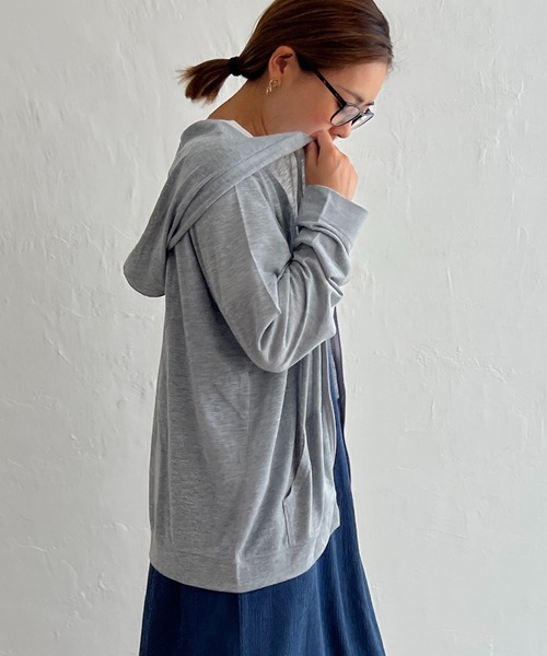 LBC（エルビーシー）の「UVパーカー M（パーカー・レディース・オリーブ/ライトグレー/ブラック/オフホワイト・M）」の12枚目の写真