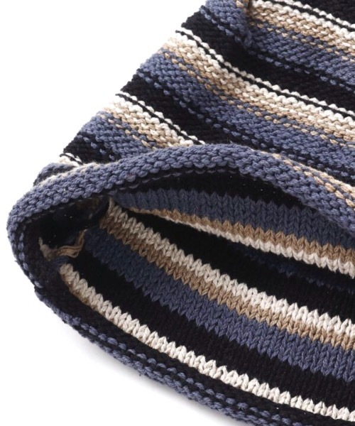 チャイハネ（チャイハネ）の「【チャイハネ】ヒッピーマルチボーダーコットンニットキャップ（ニットキャップ/ビーニー・レディース・ブルー/グリーン/レッド/ブラック・FREE）」の7枚目の写真