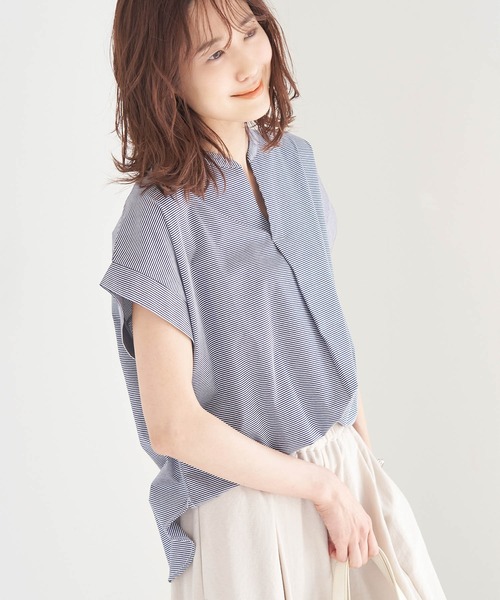 ROPE' PICNIC（ロペピクニック）の「スキッパーカットトップス（Tシャツ/カットソー・レディース・ブラック/ベージュ/ブルー系その他・38）」の15枚目の写真