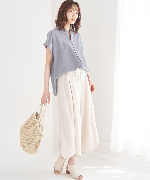 ROPE' PICNIC（ロペピクニック）の「スキッパーカットトップス（Tシャツ/カットソー・レディース・ブラック/ベージュ/ブルー系その他・38）」の18枚目の写真