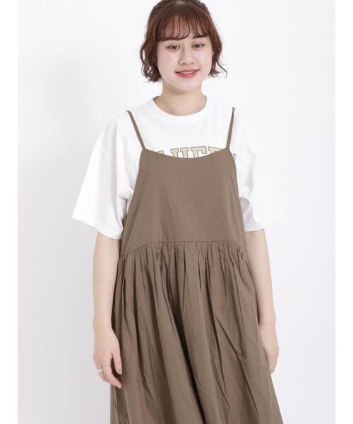 Samansa Mos2（サマンサ モスモス）の「【UV加工】ロゴTシャツ（Tシャツ/カットソー・レディース・チャコールグレー/ブルー/ピンク/オフホワイト・F）」の18枚目の写真