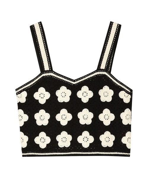 MARY QUANT(マリークワント)の「デイジークロッシェライク ビスチェ(キャミソール・レディース・パープル/ネイビー/ブラック・M)」の21枚目の写真