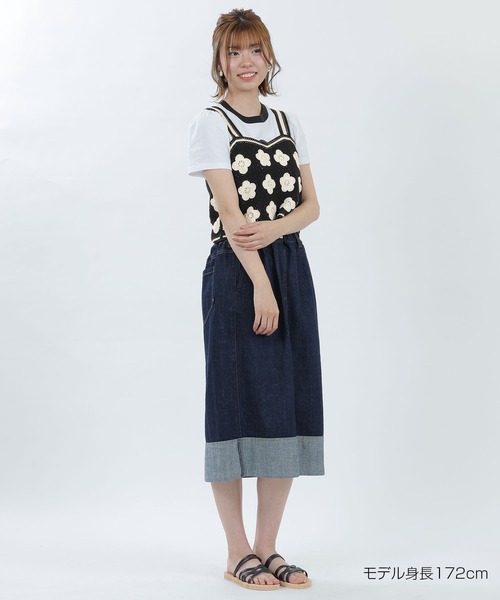 MARY QUANT(マリークワント)の「デイジークロッシェライク ビスチェ(キャミソール・レディース・パープル/ネイビー/ブラック・M)」の8枚目の写真