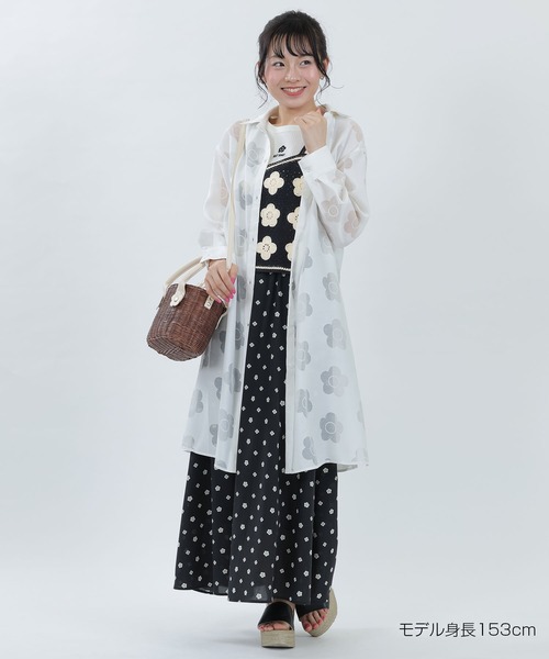 MARY QUANT(マリークワント)の「デイジークロッシェライク ビスチェ(キャミソール・レディース・パープル/ネイビー/ブラック・M)」の9枚目の写真