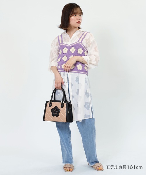MARY QUANT(マリークワント)の「デイジークロッシェライク ビスチェ(キャミソール・レディース・パープル/ネイビー/ブラック・M)」の14枚目の写真
