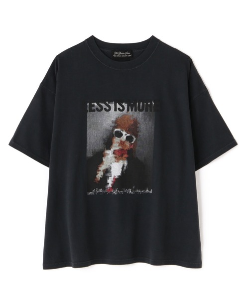 REMI RELIEF(レミレリーフ)の「REMI RELIEF(レミレリーフ)LW加工20/-天竺 別注BIGサイズT(LESS IS MORE KC)(Tシャツ/カットソー・メンズ・ブラック・L/M/XL)」の9枚目の写真