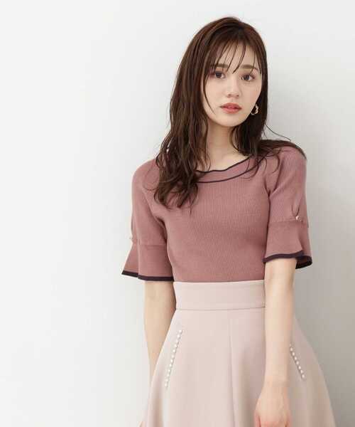 PROPORTION BODY DRESSING(プロポーションボディドレッシング)の「バイカラーニット / 1213270700(ニット/セーター・レディース・ブラック/グレー/ピンク・MEDIUM/SMALL)」の3枚目の写真