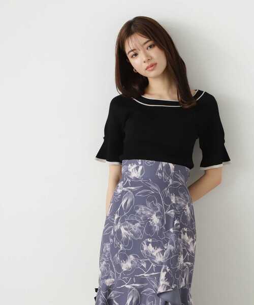 PROPORTION BODY DRESSING(プロポーションボディドレッシング)の「バイカラーニット / 1213270700(ニット/セーター・レディース・ブラック/グレー/ピンク・MEDIUM/SMALL)」の9枚目の写真