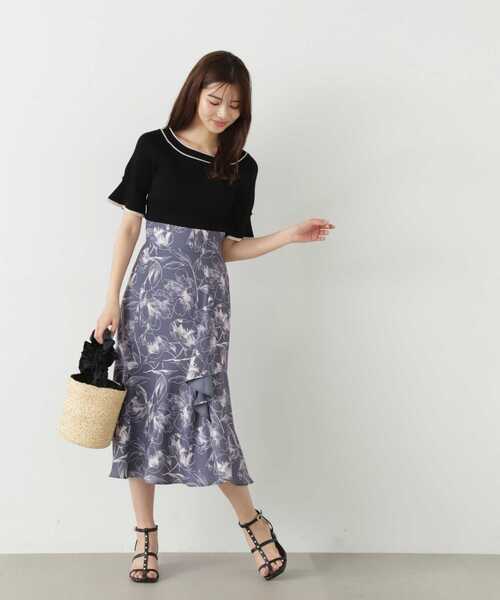 PROPORTION BODY DRESSING(プロポーションボディドレッシング)の「バイカラーニット / 1213270700(ニット/セーター・レディース・ブラック/グレー/ピンク・MEDIUM/SMALL)」の11枚目の写真