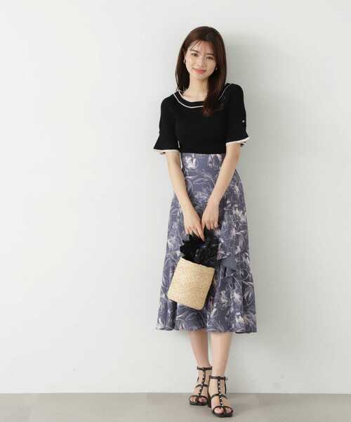 PROPORTION BODY DRESSING(プロポーションボディドレッシング)の「バイカラーニット / 1213270700(ニット/セーター・レディース・ブラック/グレー/ピンク・MEDIUM/SMALL)」の8枚目の写真