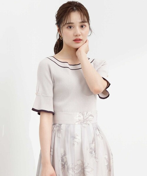 PROPORTION BODY DRESSING(プロポーションボディドレッシング)の「バイカラーニット / 1213270700(ニット/セーター・レディース・ブラック/グレー/ピンク・MEDIUM/SMALL)」の16枚目の写真