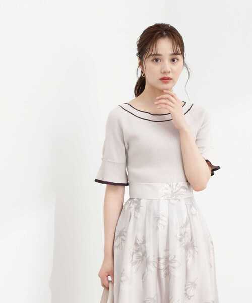 PROPORTION BODY DRESSING(プロポーションボディドレッシング)の「バイカラーニット / 1213270700(ニット/セーター・レディース・ブラック/グレー/ピンク・MEDIUM/SMALL)」の6枚目の写真