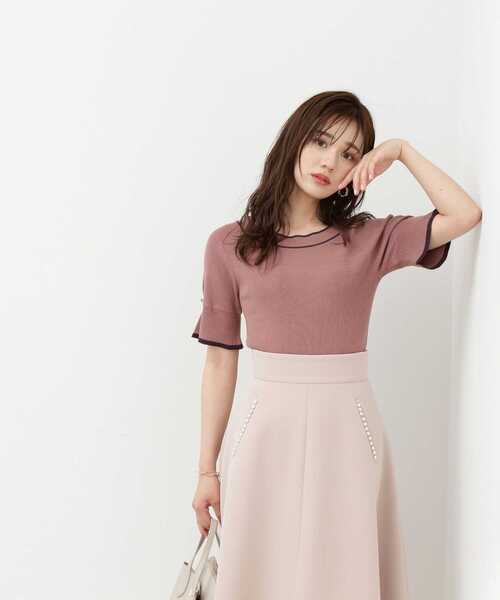 PROPORTION BODY DRESSING(プロポーションボディドレッシング)の「バイカラーニット / 1213270700(ニット/セーター・レディース・ブラック/グレー/ピンク・MEDIUM/SMALL)」の19枚目の写真