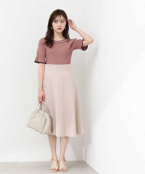 PROPORTION BODY DRESSING(プロポーションボディドレッシング)の「バイカラーニット / 1213270700(ニット/セーター・レディース・ブラック/グレー/ピンク・MEDIUM/SMALL)」の21枚目の写真