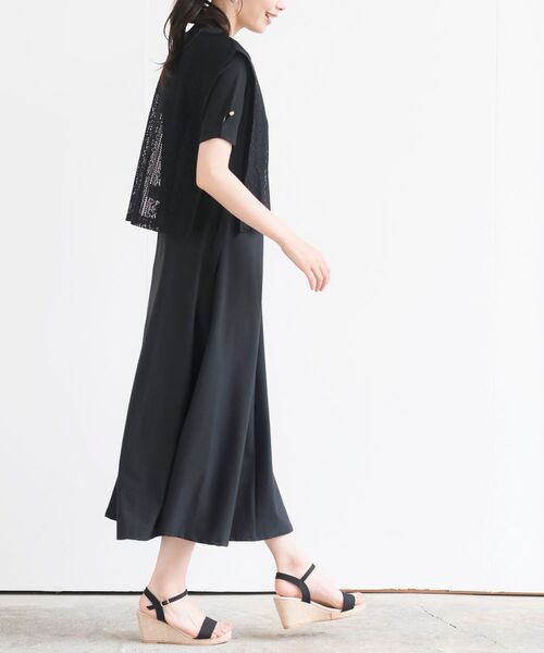 透かしレースベストワンピースアンサンブル（アンサンブル