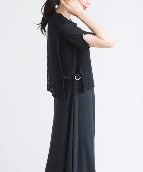 RISLEY アンサンブルベスト RISLEY アンサンブルベストROBE de FLEURS Glossy ブラックSサイズ