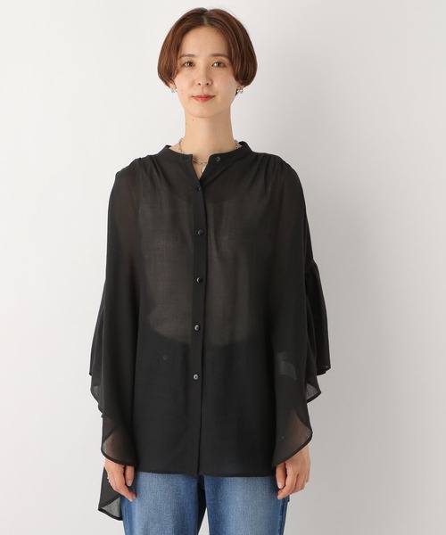 LEPSIM（レプシィム）の「シアーチュニック5分袖羽織り 961211（シャツ