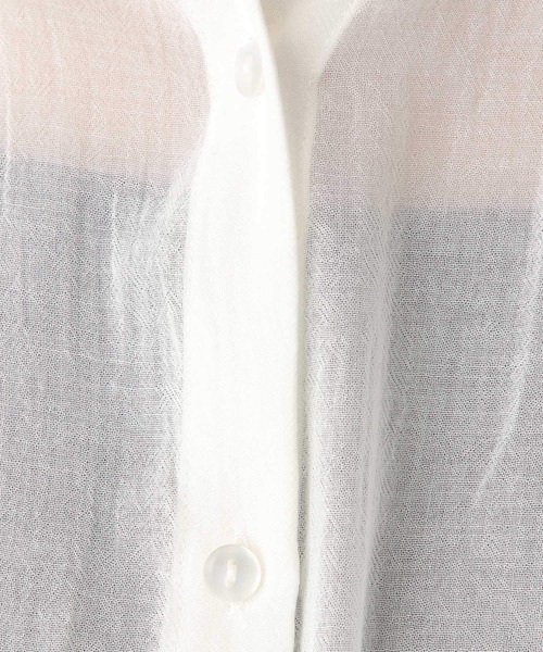 LEPSIM（レプシィム）の「シアーチュニック5分袖羽織り　961211（シャツ/ブラウス・レディース・キャメル/ブルー/ブラック/オフホワイト・FREE）」の19枚目の写真