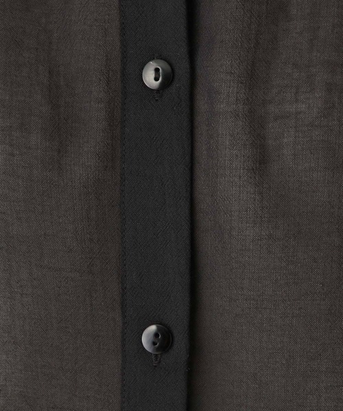 LEPSIM（レプシィム）の「シアーチュニック5分袖羽織り　961211（シャツ/ブラウス・レディース・キャメル/ブルー/ブラック/オフホワイト・FREE）」の16枚目の写真