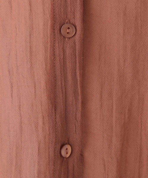 LEPSIM（レプシィム）の「シアーチュニック5分袖羽織り　961211（シャツ/ブラウス・レディース・キャメル/ブルー/ブラック/オフホワイト・FREE）」の10枚目の写真