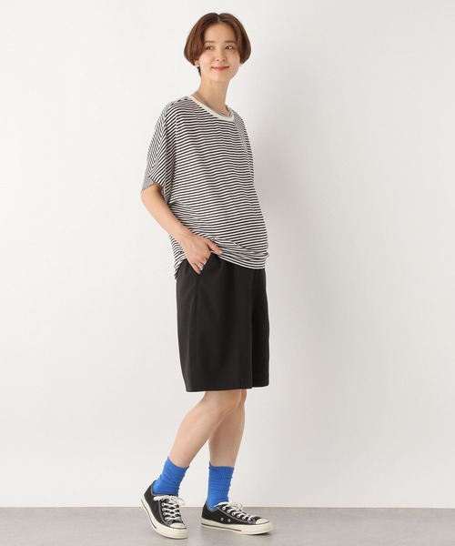 LEPSIM(レプシィム)の「【産前・産後対応】マタニティ/リネンライクタックハーフパンツ 961398(マタニティウェア/グッズ・レディース・ブラック/ベージュ・FREE)」の22枚目の写真