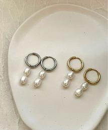 【316L サージカルステンレス】ゆらゆらパールピアス