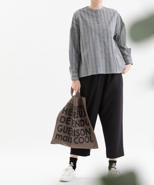 nop de nod(ノップドゥノッド)の「Pomme ギャバパンツ(その他パンツ・レディース・ダークグレー/ブラック・3)」の3枚目の写真